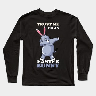 EASTER BUNNY DABBING - EASTER HIPPOS Long Sleeve T-Shirt